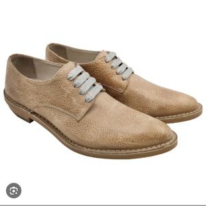 Brunello Cucinelli Women’s Textured Leather Derby Shoes - Kentucky Derby (SOLD)